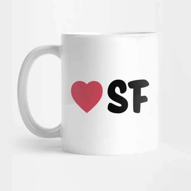 SF (San Francisco) Heart Script by modeoftravel